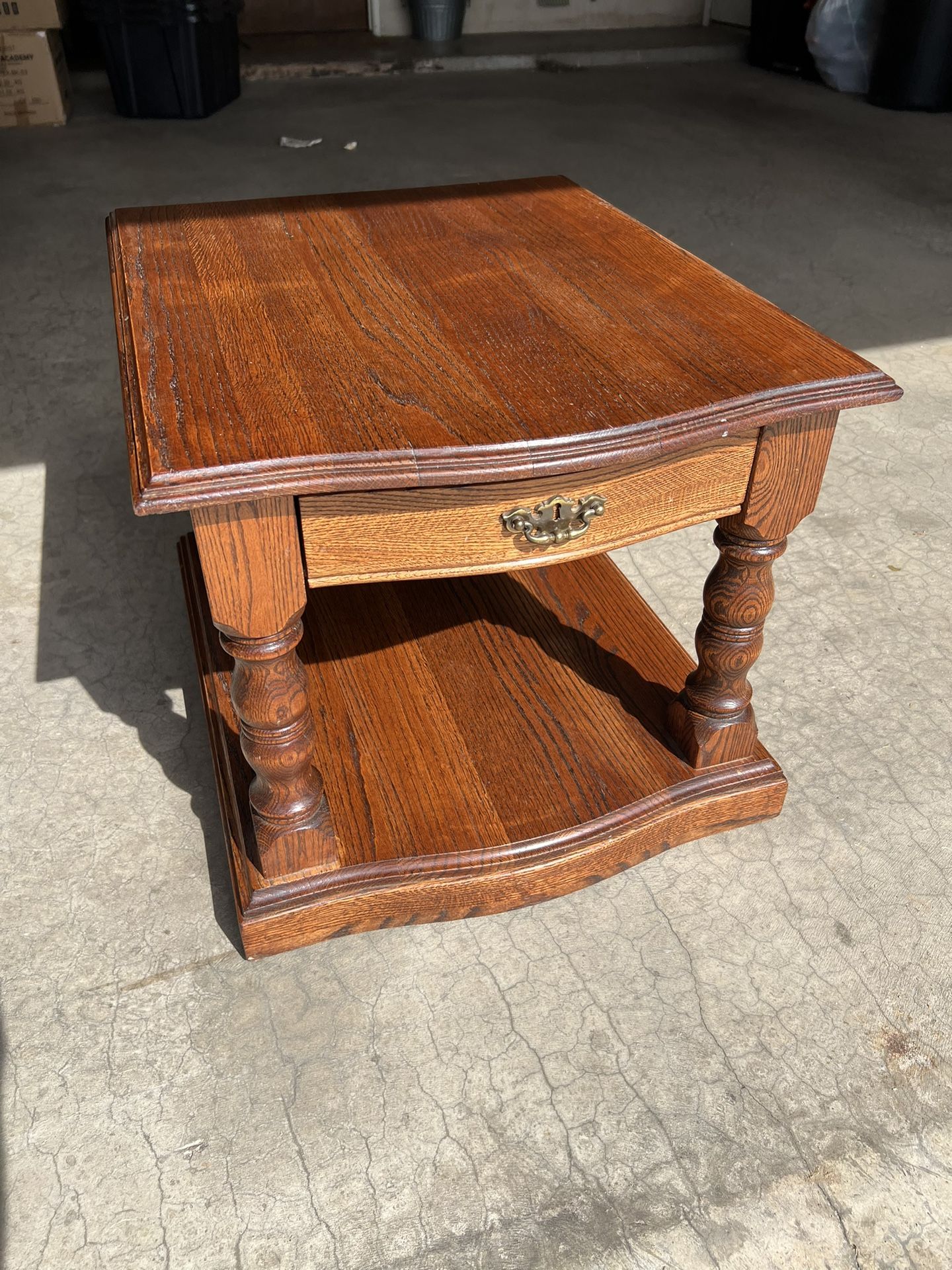 Oak End Table