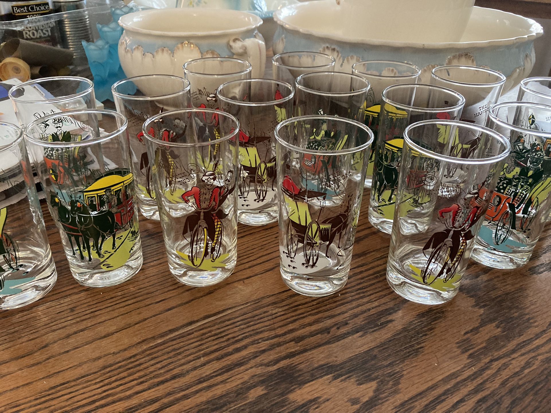 Set Of Vintage Glasses