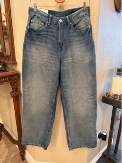 H&M Light Blue Baggy Denim Jeans Size 28/30
