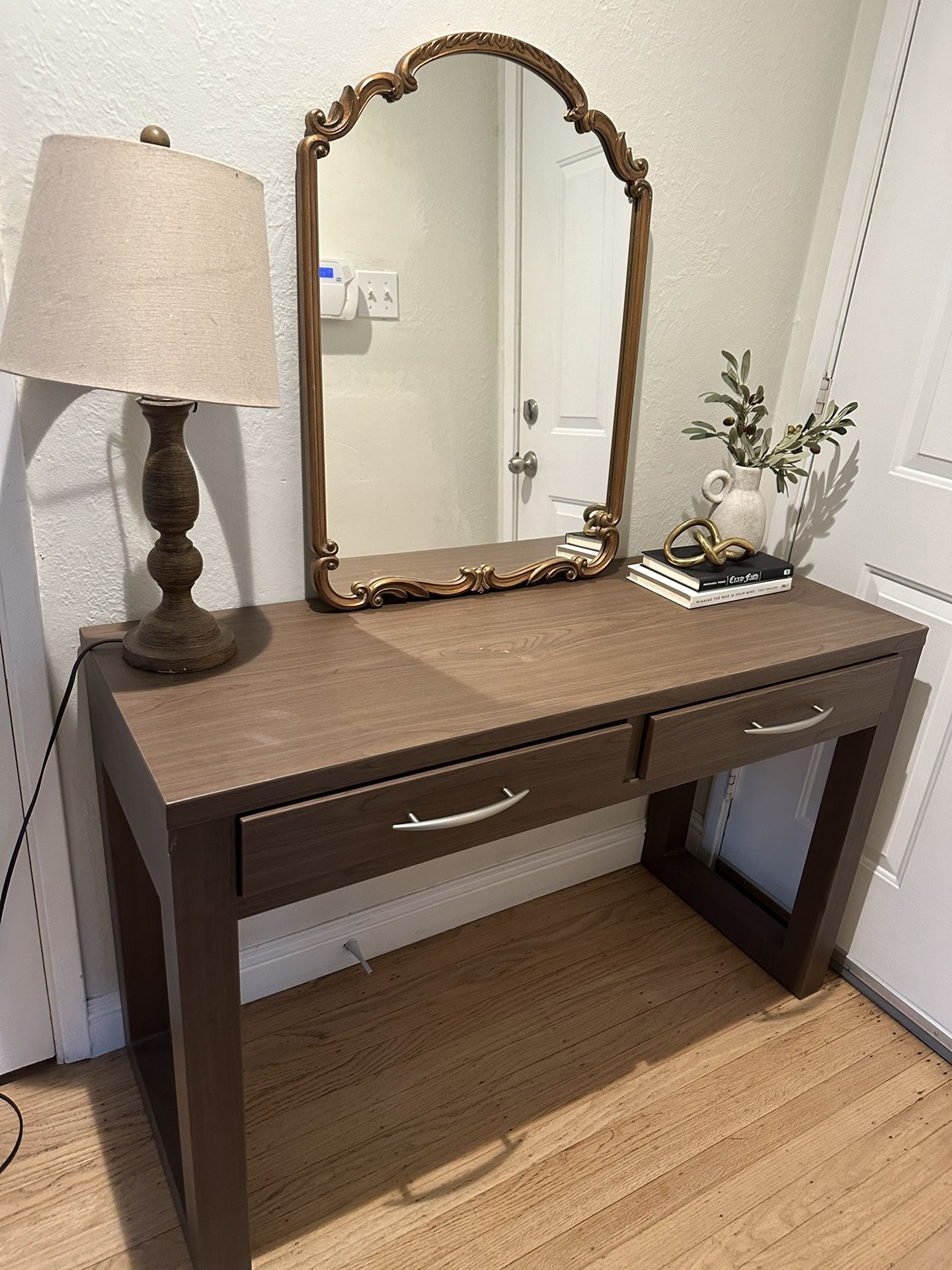 Side Entry Table With Drawers
