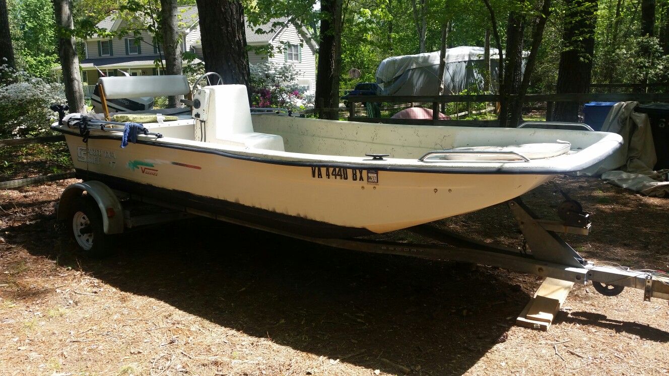 17ft Carolina Skiff 48hp Johnson