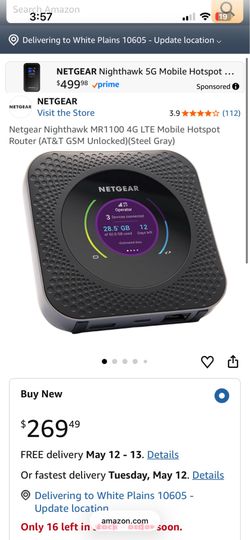 NETGEAR Nighthawk M1 4G LTE WiFi Mobile Hotspot