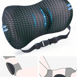 Lumbar Support Pillow for Office Chair and Car Seat, Memory Foam Back Support