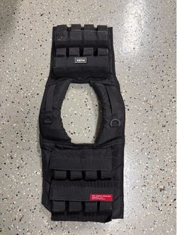 MVRK 40 lb Weighted Vest with All Weight Plates Included | Adjustable Tactical Training Vest | Black