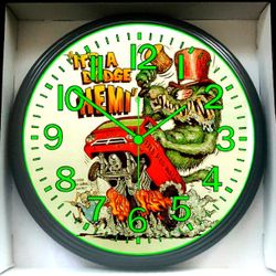 Dodge Hemi Van 68 69 Garage Shop Glow In The Dark Wall Clock New Clock