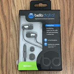 Bell'o Digital BDH441CHR Earbud Headphones Black