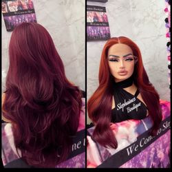 Human Hair Blended Lace Front Wig 
