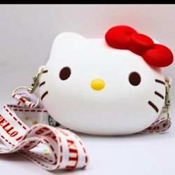 Sanrio Hello Kitty Bag - Squishy Silicone Coin Purse Strap