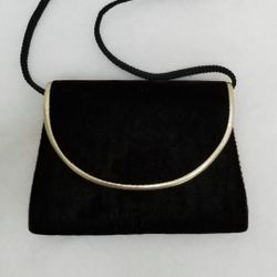 Black Velvet Purse 