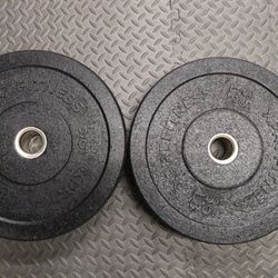 Pair Of 35lb Olympic Bumper Plates