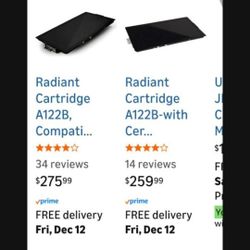 New Lower Price New Radiant Cartridge Model #A122B Jenn-Air 