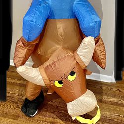 Inflatable Bucking Bull Rider Halloween Costume 