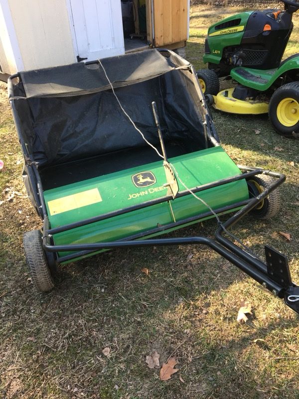 John Deere lawn sweeper
