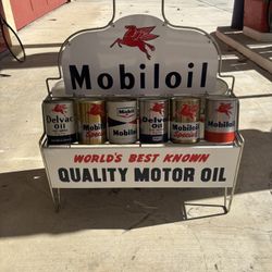 Mobiloil Cans 1950s