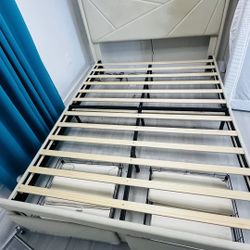 Queen Bed Frame!  With Charging Ports UNASSEMBLED ! 
