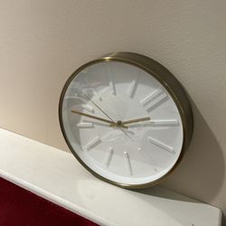 Clock With Metal Rim