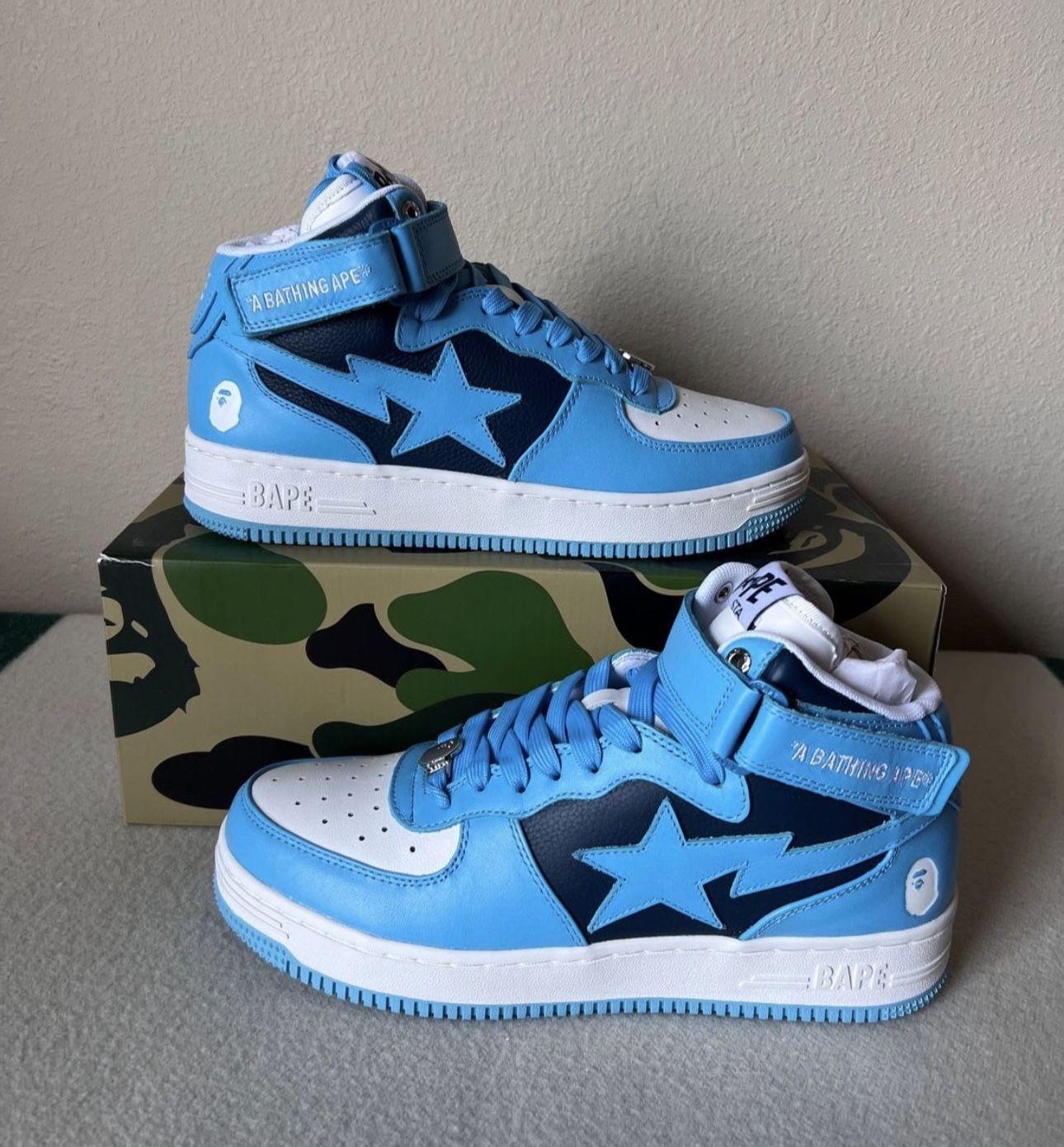 BAPESTA Blue High Top Size 11