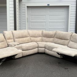 🛋️Sectional Couch/Sofa - Recliners - Beige - Delivery Available 🚛