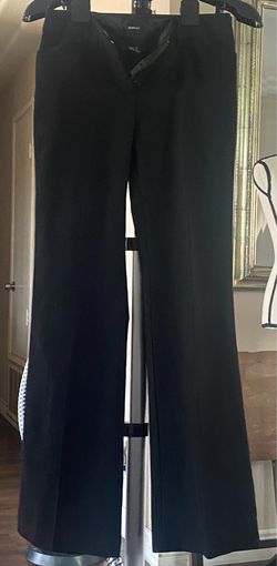 BCX Women's Dress Pants Black Sz 7 Straight/Wide Leg