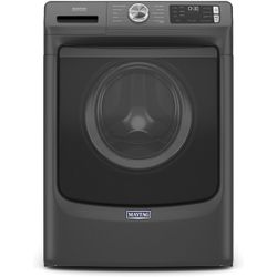 MAYTAG MHW5630MBK 4.5 Cu. Ft. High-Efficiency Stackable Front Load Washer with Steam and Fresh Spin - Volcano Black