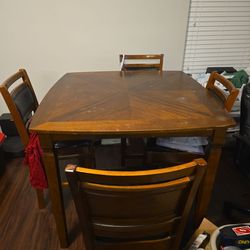 Dining room table with chairs