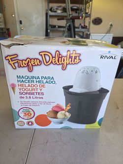 Rival frozen delights ice cream. Fro-yo and sorbet maker N.I.B