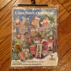 Counted Cross Stitch Christmas Ornaments Kit