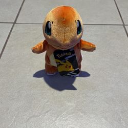 Pokémon Charmander Select Velvet Plush - 8-Inch Charmander Plush with Unique Velvet Fabric and Authentic Details