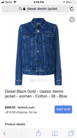 New Diesel denim jacket