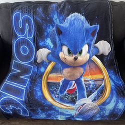 Sonic the Hedgehog Decorative Blanket New