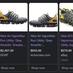 Nike Air VaporMax Run Utility “Grey Amarillo”