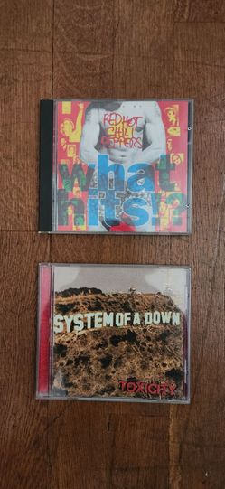 System of a Down (Toxicity) and Red Hot Chili Peppers  (What Hits!?) CDs