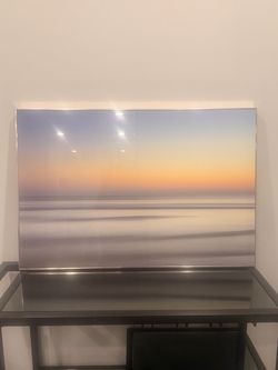 Large Framed Beach Sunset Wall Art – 36” x 24.5”