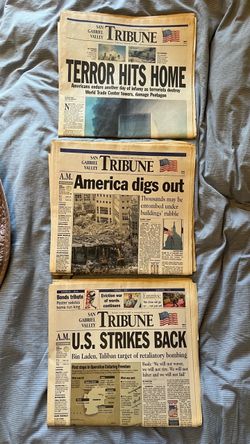 September 11th 9/11 Newspapers