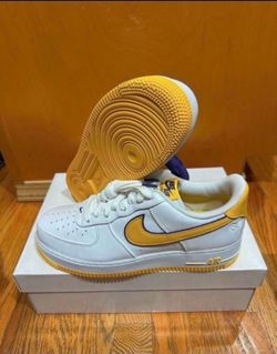 Nike Kobe Bryant x Air Force 1 Low “ Lakers Home’ Size 9 (FZ1151-100) Brand New