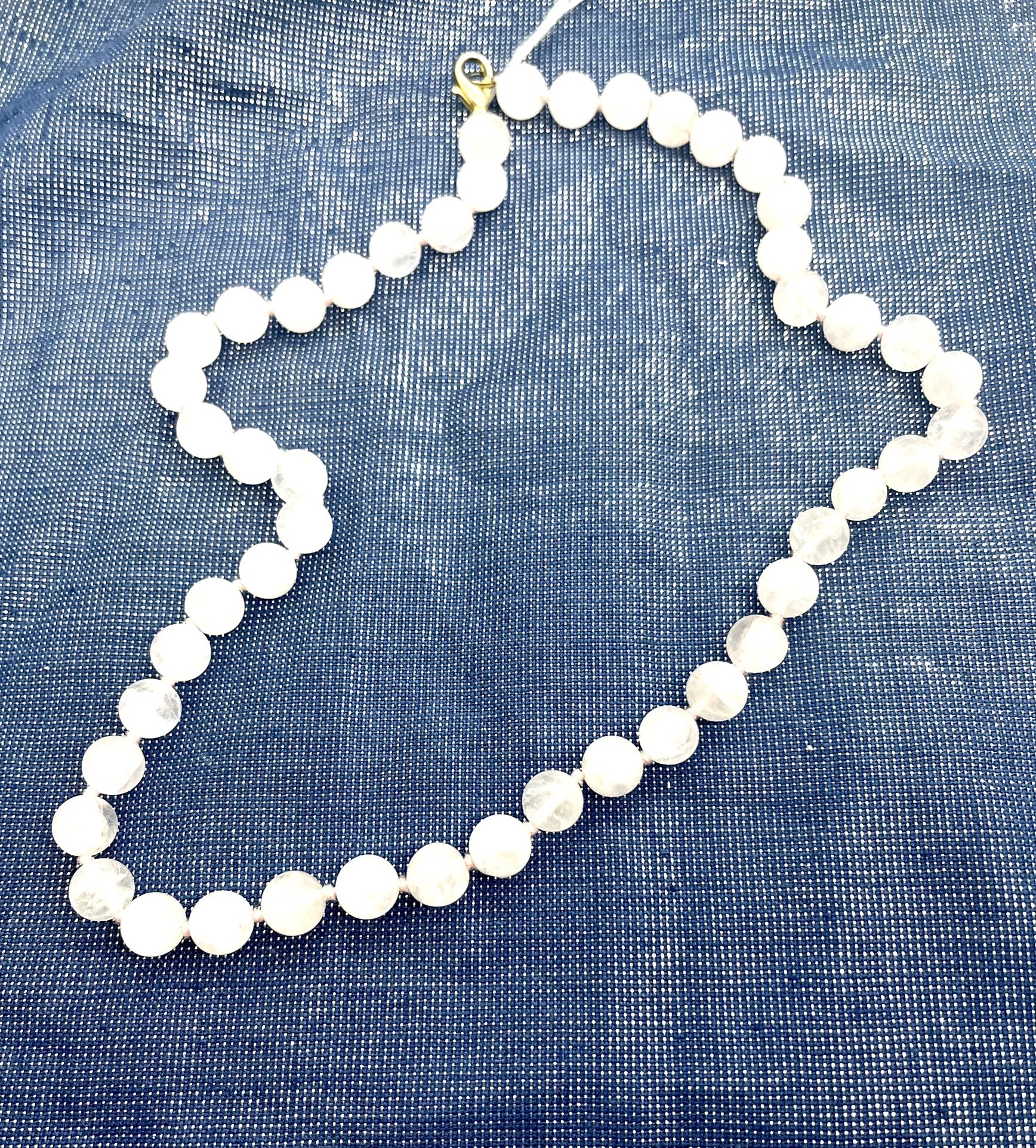 Genuine Rose Quartz Necklace