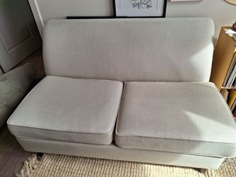 Armless two-seat sofa Ethan Allen Loveseat Sofa