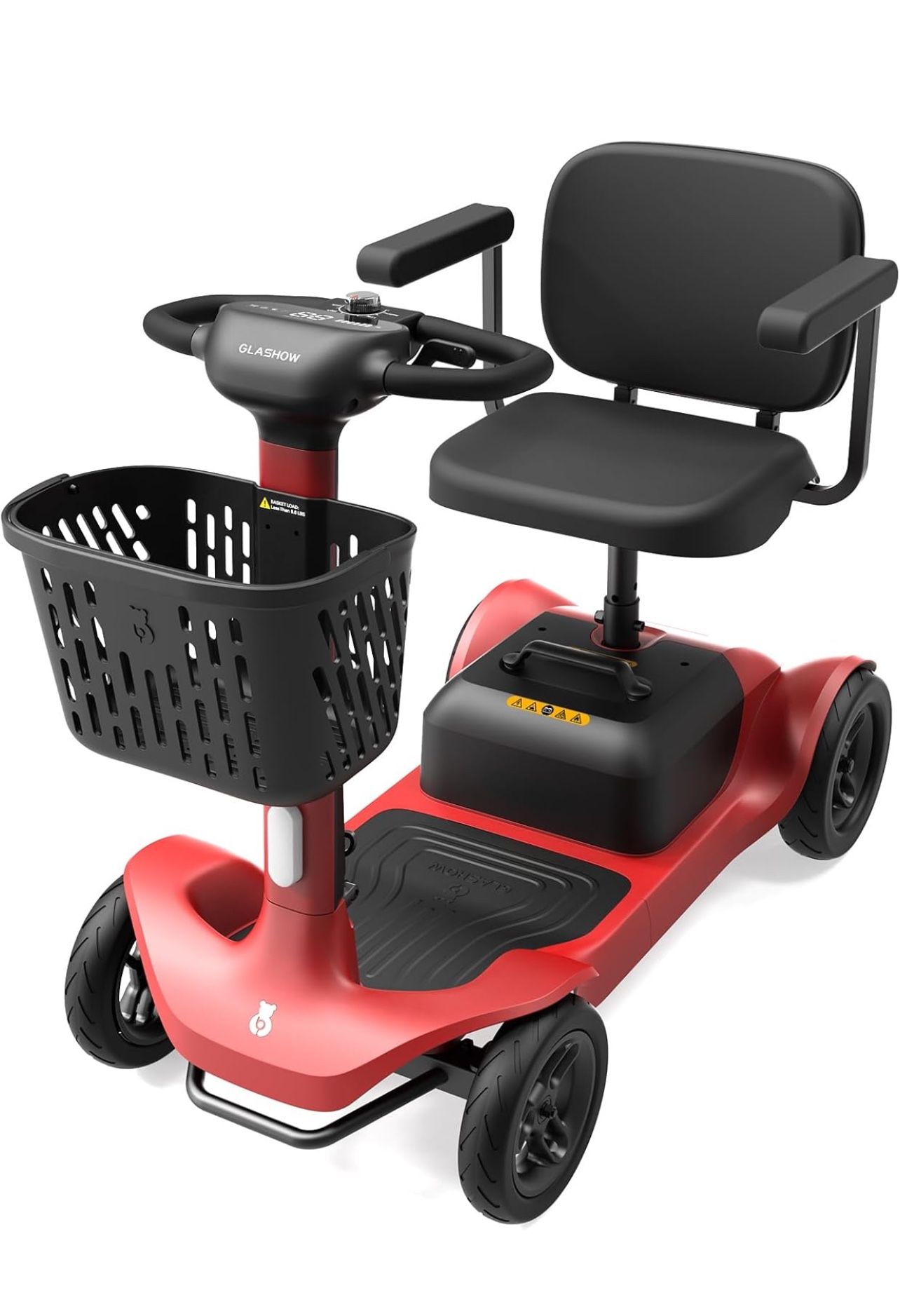 S1 Mobility Scooter for Adults, 4-Wheel Mobility Scooter - 25 Miles Range, 6 mph, Smart Safety Features, Good Legroom, Rotating Swivel Seat, Headlight