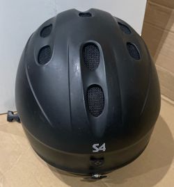 Giro S4 -  Ski/Snowboard Helmet  Size Med, Adult Matte Black (55.5-57 cm)