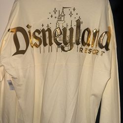 Disney Parks Disneyland Gold Pixie Dust Castle Glitter Spirit Jersey