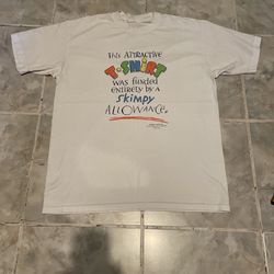 VTG 90s Shoebox Greetings”T-Shirt Was Funded By A Skimpy Allowance”Shirt M/L