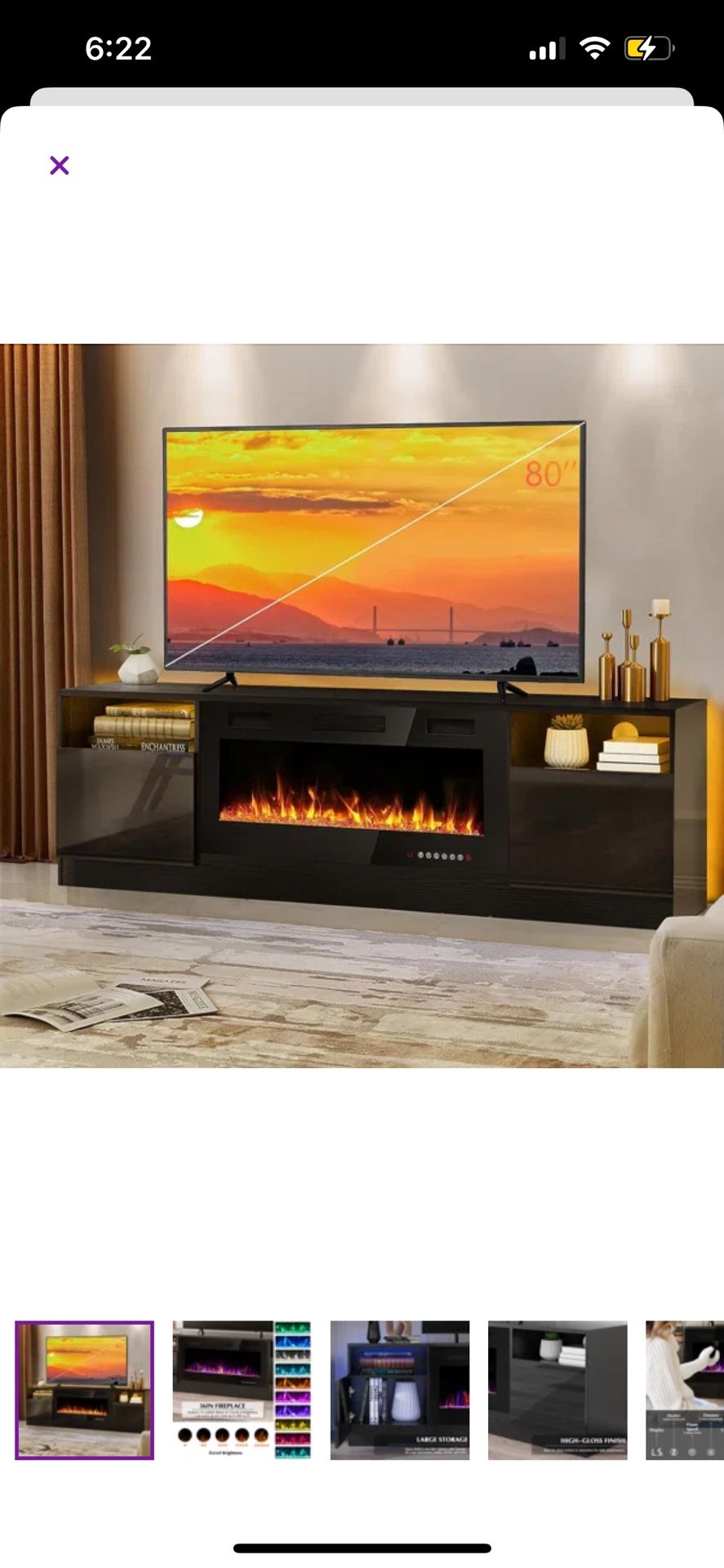 Fireplace Tv Stand Up To 78 Inch