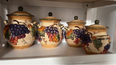 Ceramic Kitchen Canister Set