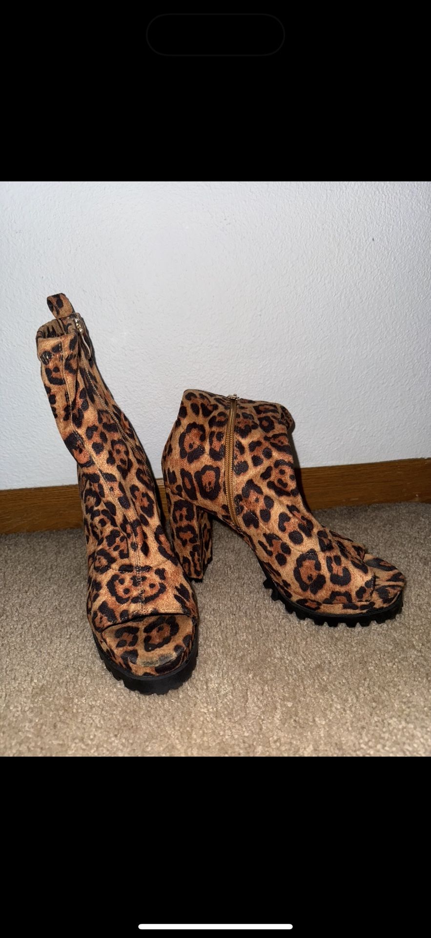 Leopard Boots