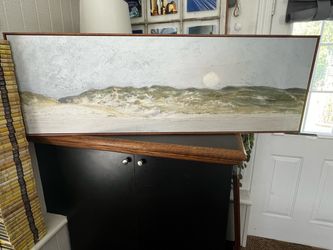 Framed Panoramic Coastal Wall Decor