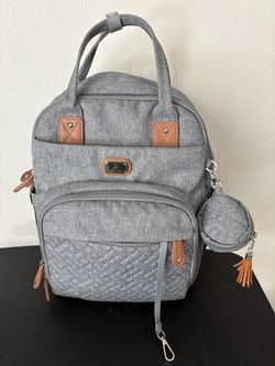 Dikaslon Diaper Bag Backpack W/ Luna Double Electric Breast Pump Kit
