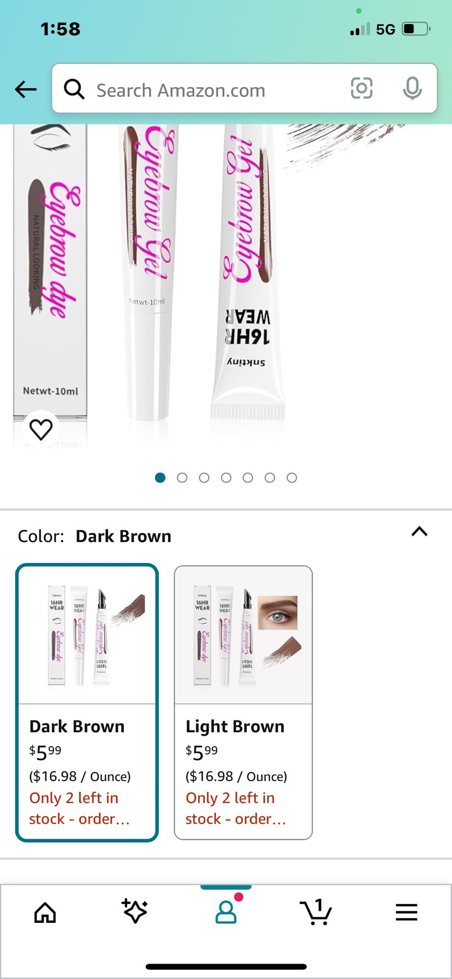 Eyebrow Gel with Eyebrow Brush - Eyebrow Pencil Brown with Non-Dry Design, Eye Brown Makeup Creates Natural Looking Brows Effortlessly and Stays on Al