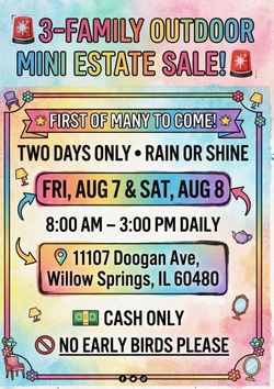 Outdoor mini estate sale