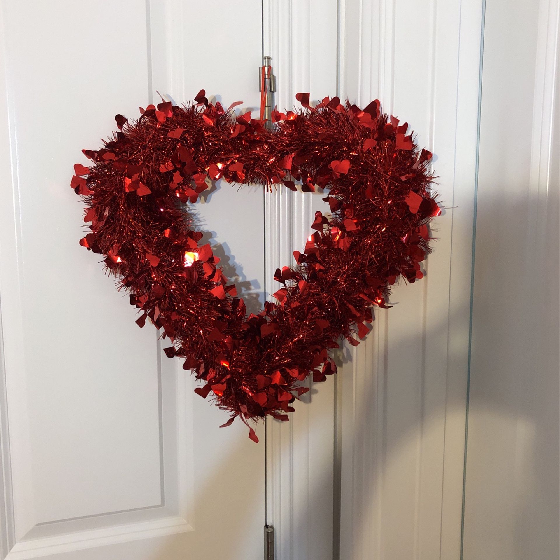 Valentine red heart hanging decoration