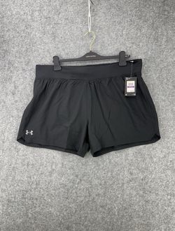 Under Armour Shorts Men’s 2XL Black UA SpeedPocket 5 Inch Running Lined Fitted